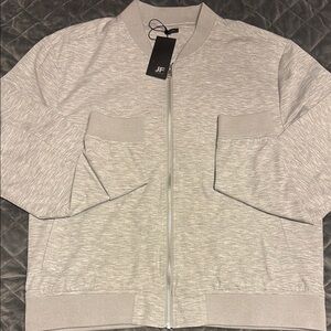 NWT JF Gray Zip-Up Jacket